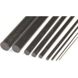 TONDO PIENO FIBRA DI VETRO 5x2000mm NOIR (Stock E7)