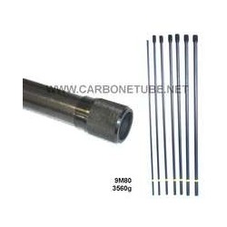 ASTA TELESCOPICA IBRIDO CARBONIO VETRO 9M80