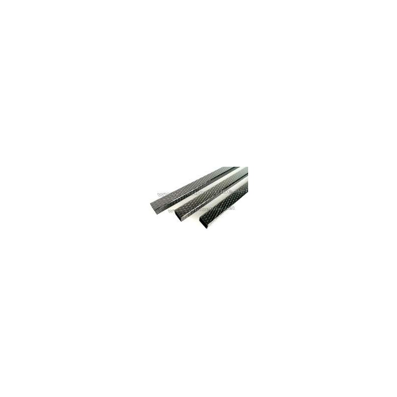 Tubo rettangolare in carbonio 27x20x3000mm (stock E6)
