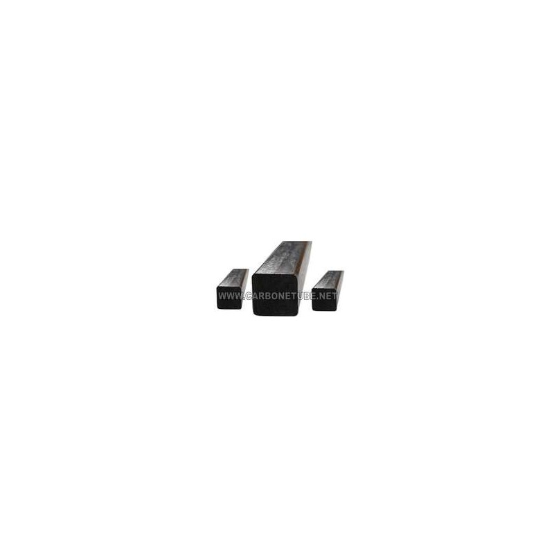 Tondo pieno quadro in carbonio 6x6x3000mm (Stock E2)